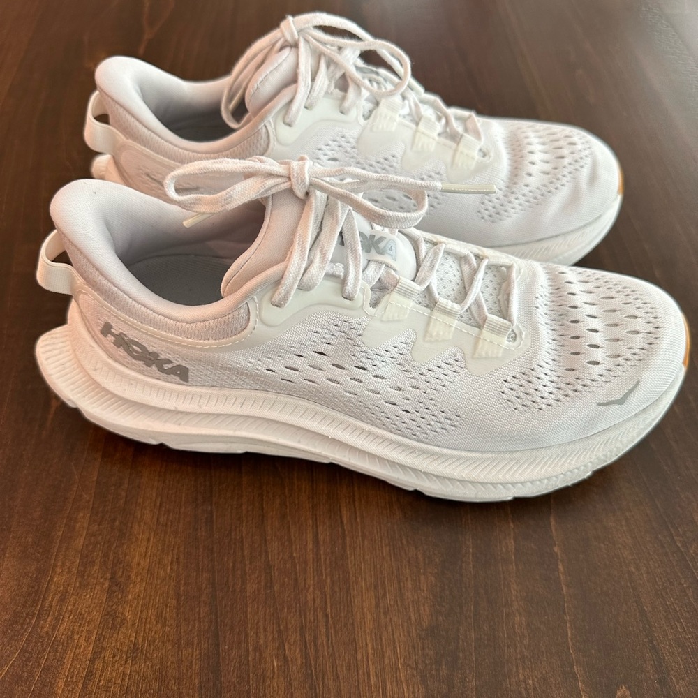 Hoka Kawana White Running Shoes 6.5
